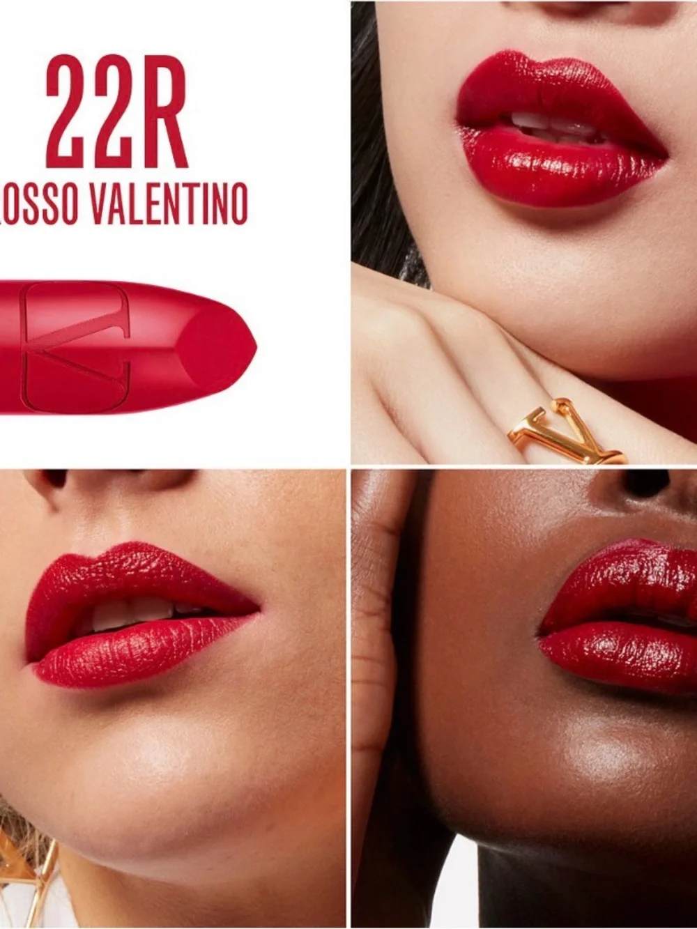 DISCONTINUED Valentino Go-Clutch Powder 01 Very Light 22R MiniRosso Lip + Sponge